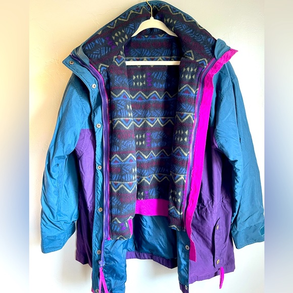 Women’s Vintage Columbia Cornice 3 in 1 Coat Size XL - No Hood - Picture 3 of 13